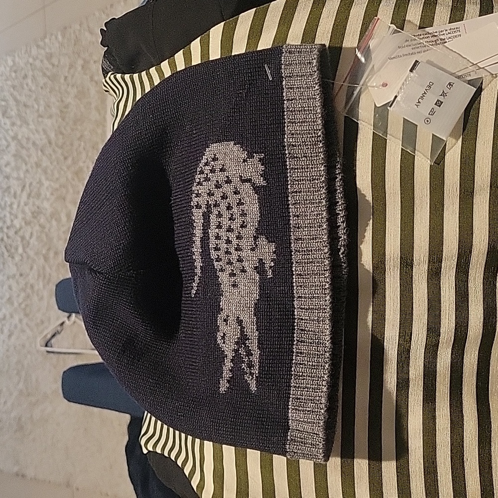 Reversible Lacoste stocking cap